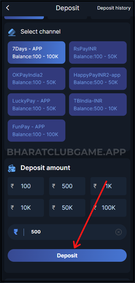 bharat-club-deposit-money